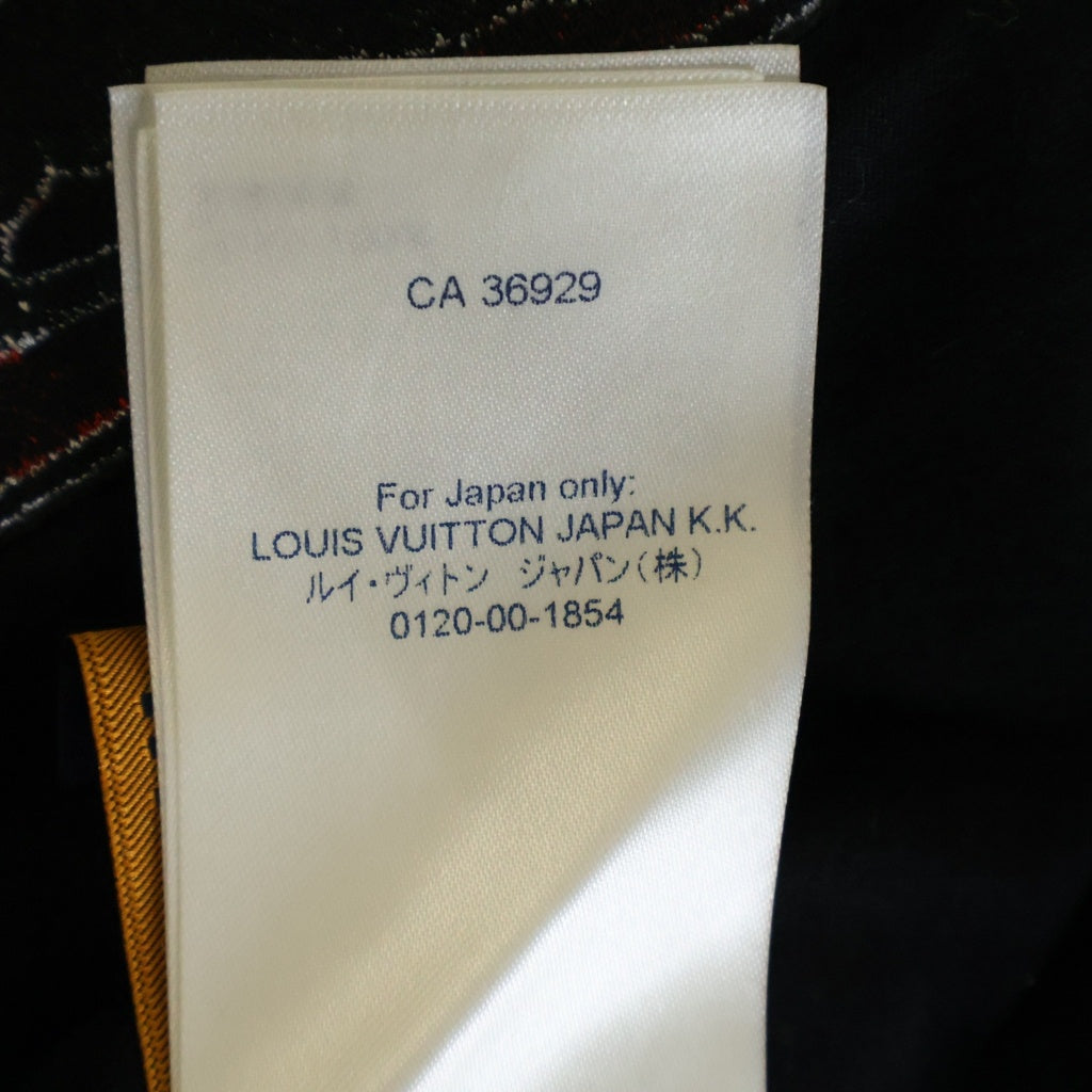 LOUIS VUITTON(ルイヴィトン) 21AW LV × NBA コラボ ロゴ プリント Tシャツ ブラック #M RM212M DT3 HLY21W