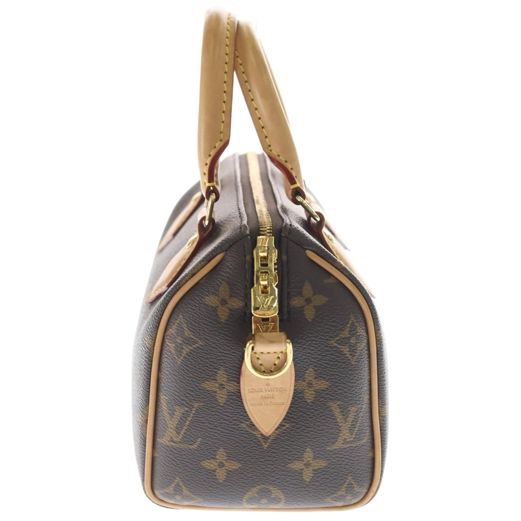 LOUIS VUITTON(ルイヴィトン) モノグラム スピーディ バンドリエール20 2WAYバッグ ハンドバッグ ショルダーバッグ ブラウン レザー×PVC M46222 ゴールド金具 レディース