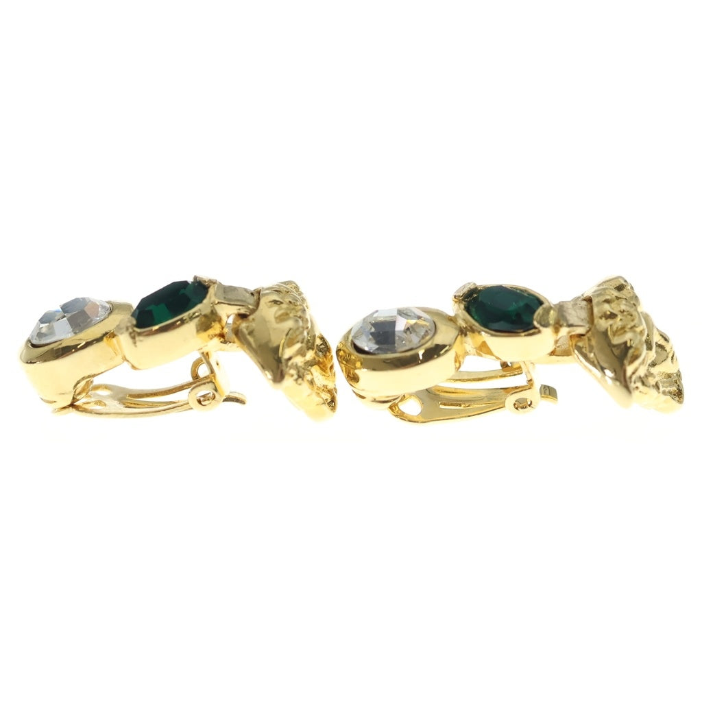 GIANNI VERSACE(ジャンニ ヴェルサーチ) メデューサ ビジュー ストーン イヤリング ゴールド レディース