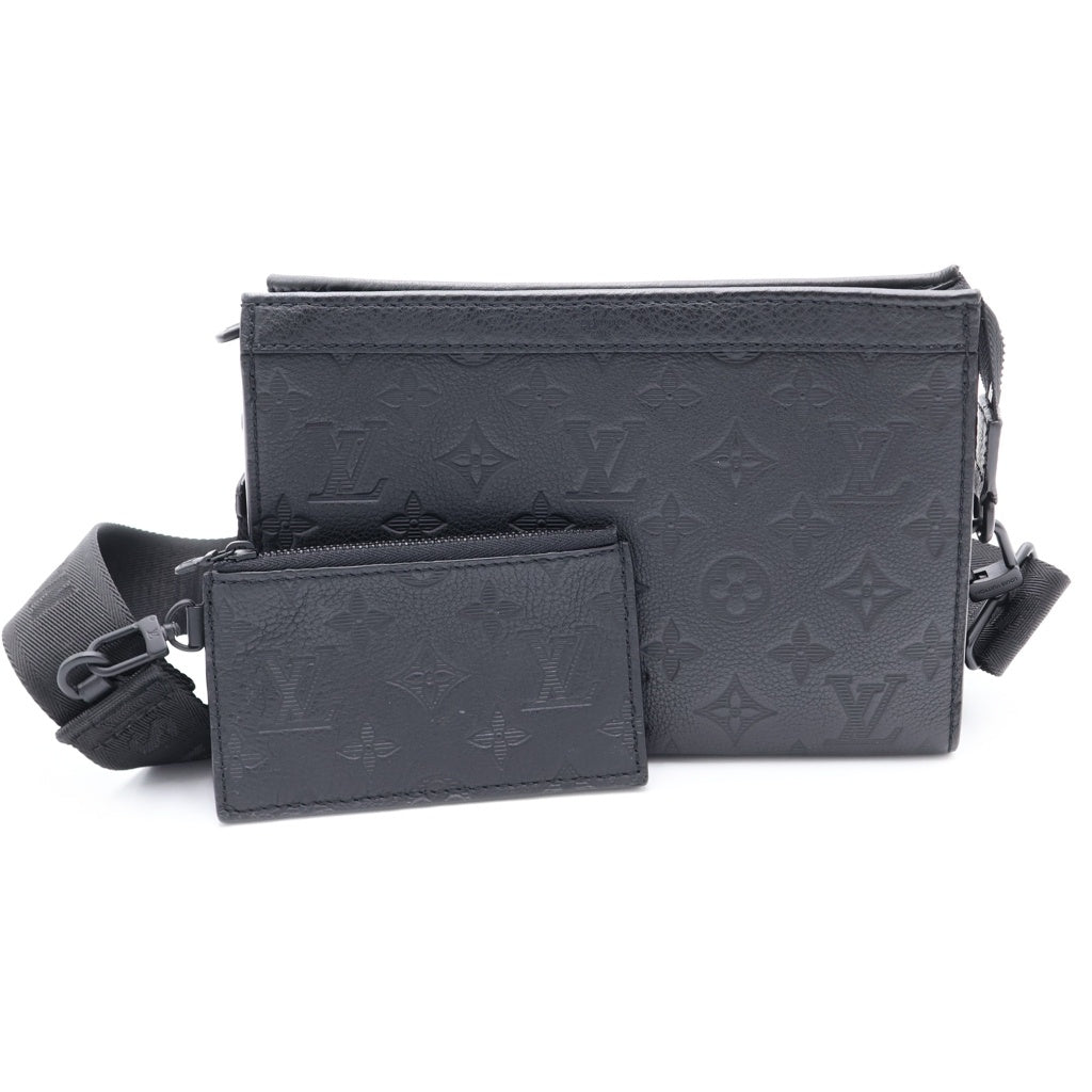 LOUIS VUITTON(ルイヴィトン) モノグラムシャドウ ガストン ウエアラブル ショルダーバック ノワール レザー M81124 RIFD レディース