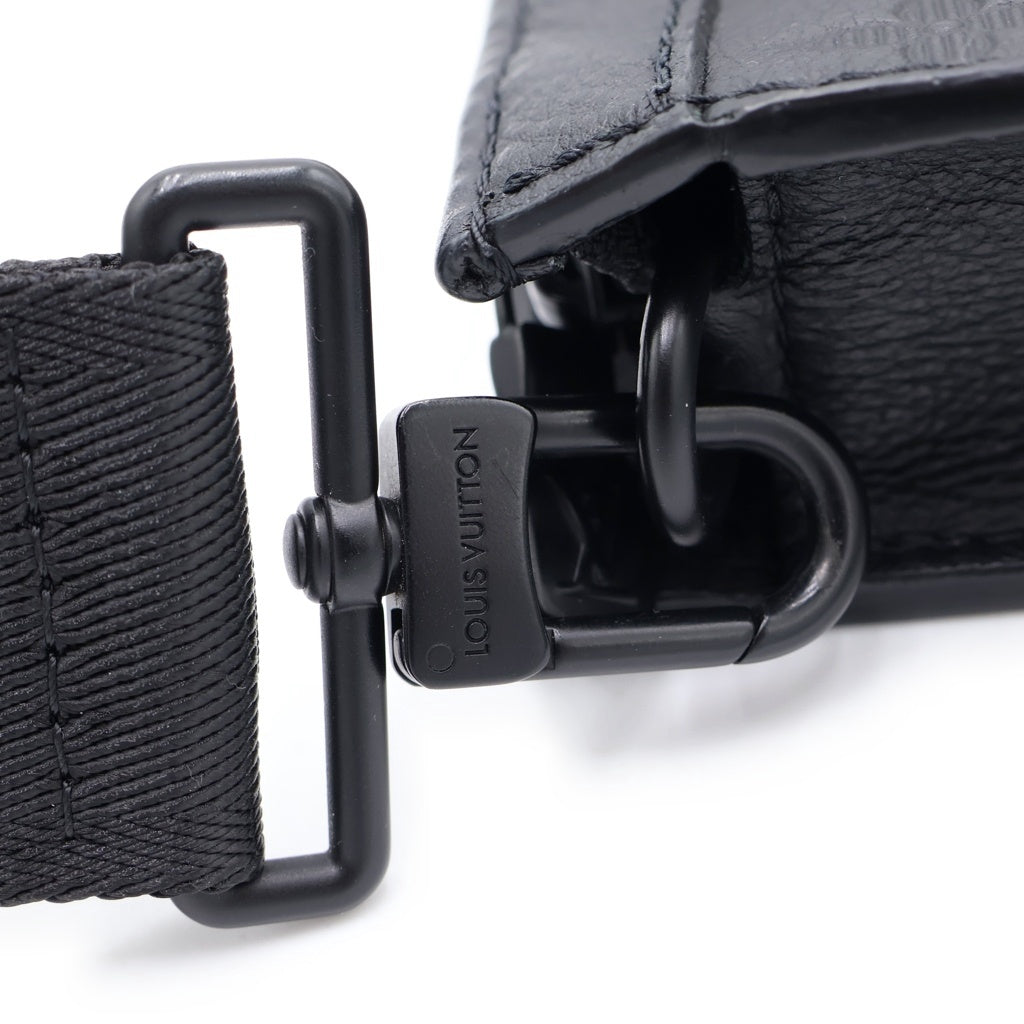 LOUIS VUITTON(ルイヴィトン) モノグラムシャドウ ガストン ウエアラブル ショルダーバック ノワール レザー M81124 RIFD レディース