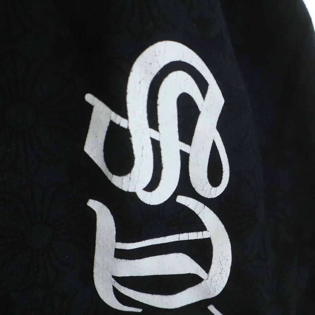 CHROME HEARTS(クロムハーツ) バックホースシュー CHプラス 総柄プリントパーカー フーディー プルオーバー ブラック