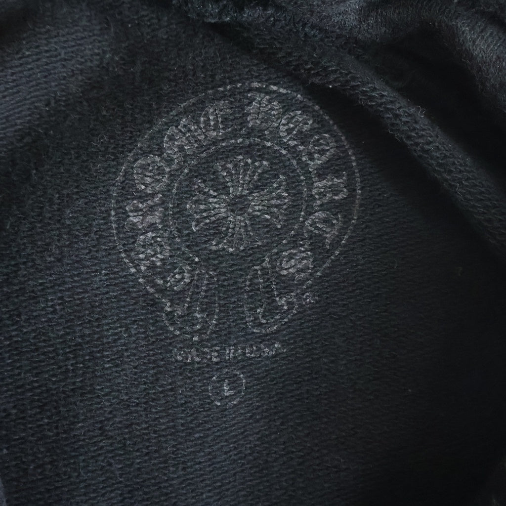 CHROME HEARTS(クロムハーツ) バックホースシュー CHプラス 総柄プリントパーカー フーディー プルオーバー ブラック