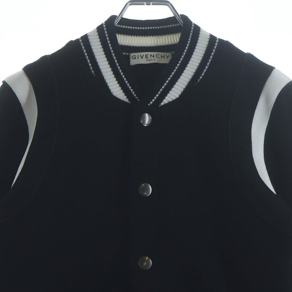 GIVENCHY(ジバンシィ) ボンバージャケット ウールニットスタジャン ブラック #XS