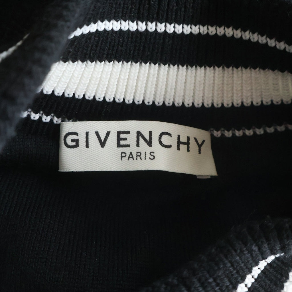 GIVENCHY(ジバンシィ) ボンバージャケット ウールニットスタジャン ブラック #XS