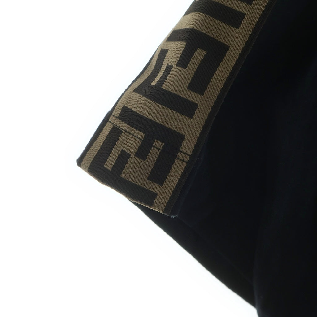 FENDI(フェンディ) ズッカ Tシャツ ブラック×ブラウン コットン #XS FAF114 レディース