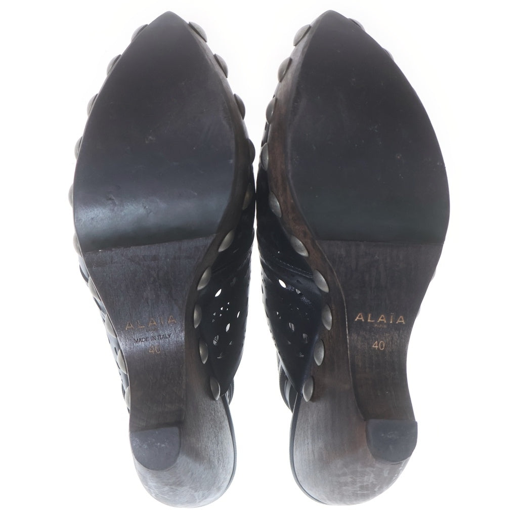 ALAIA(アライア) Le Sabot 厚底サンダル ブラウン #40 レディース
