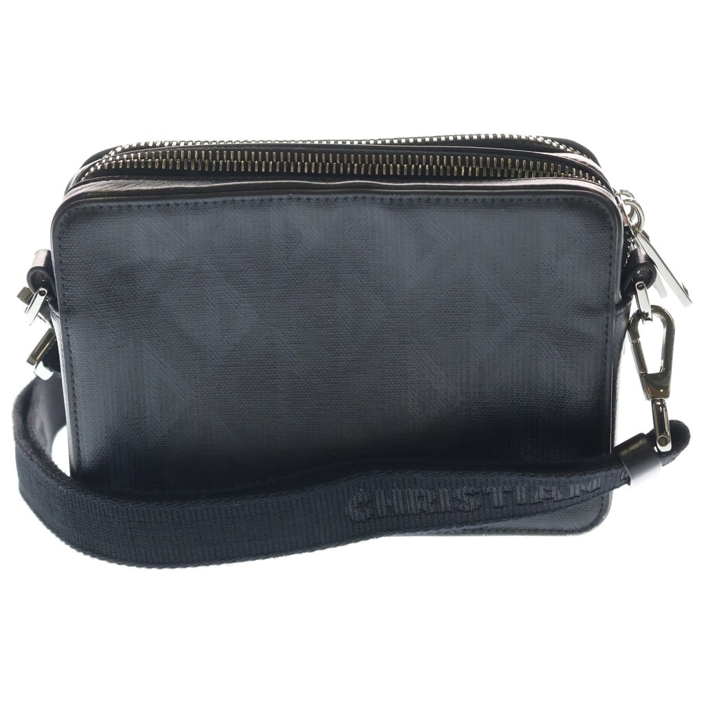 Christian Dior(クリスチャンディオール) メッセンジャーバック ショルダーバック CDダイヤモンド PVC レザー ブラック 2ESBC119DCO