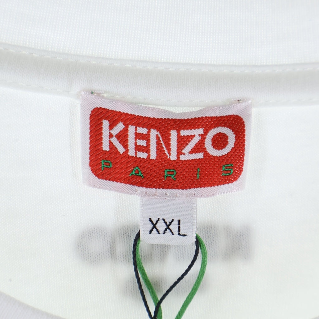 KENZO(ケンゾー) ■ワンポイントロゴ Tシャツ 白 コットン #XXXL