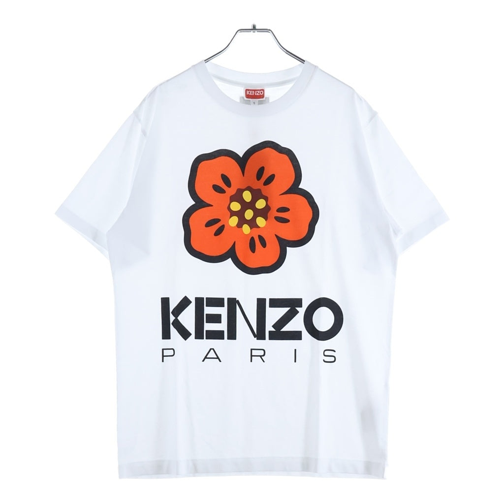 KENZO(ケンゾー) ■ロゴプリント Tシャツ 白 コットン #S