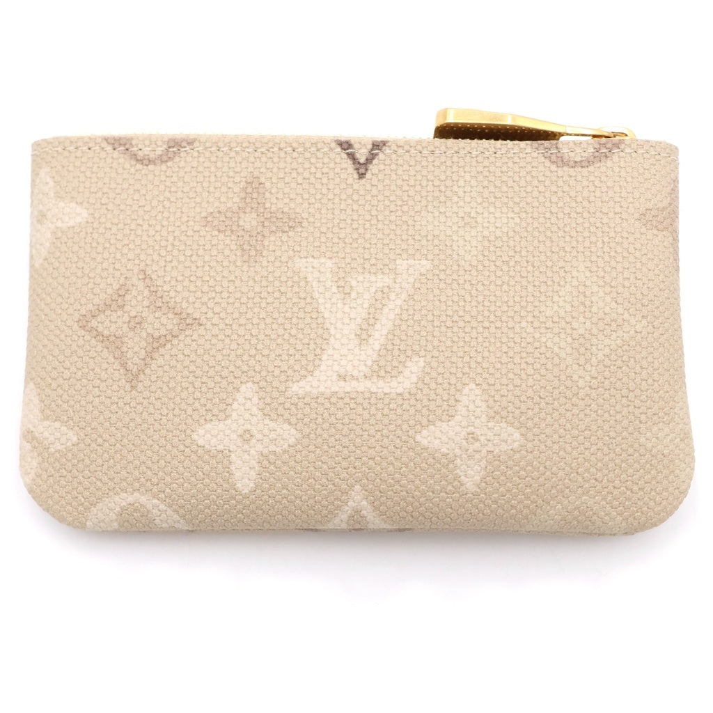 LOUIS VUITTON(ルイヴィトン) モノグラム サープラス ポシェット・クレ バッグチャーム 小物入れ ケース ポーチ ベージュ PVC M29258 ゴールド金具 レディース