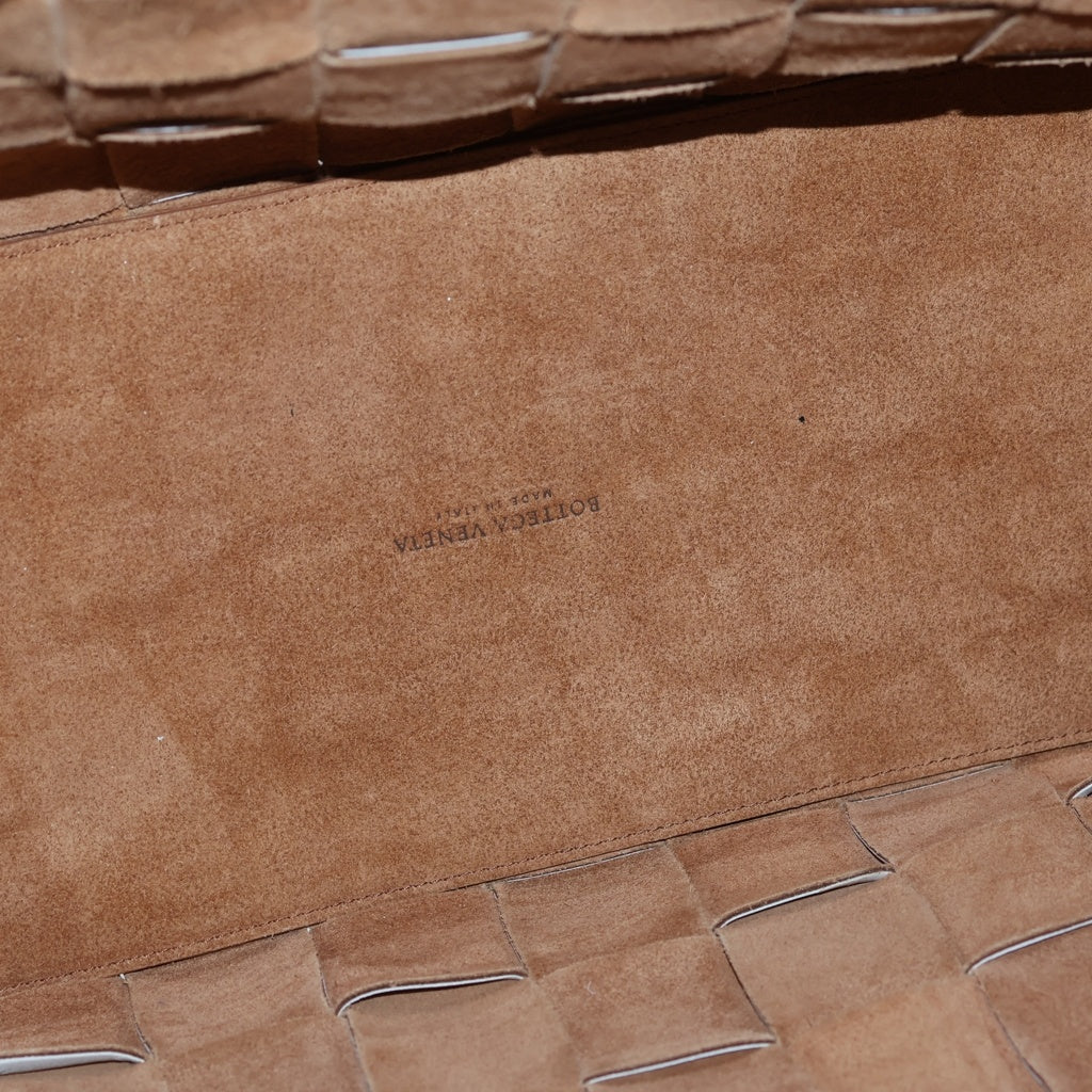 BOTTEGA VENETA(ボッテガヴェネタ) マキシイントレチャート トートバッグ ハンドバッグ ホワイト レザー レディース