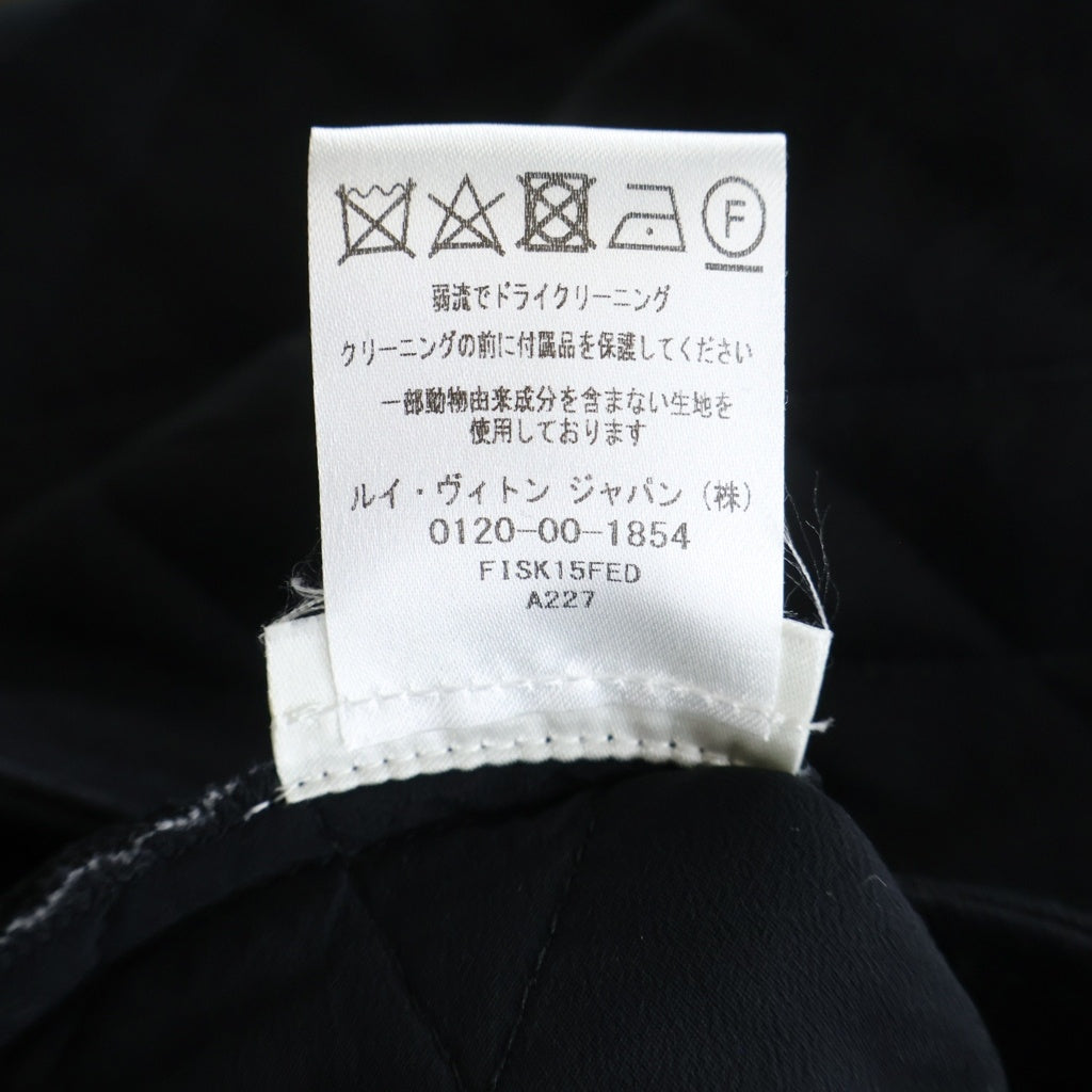 LOUIS VUITTON(ルイヴィトン) スカート ステンシルエフェクトモノグラム キルティング コットン/シルク ブラック XSサイズ レディース