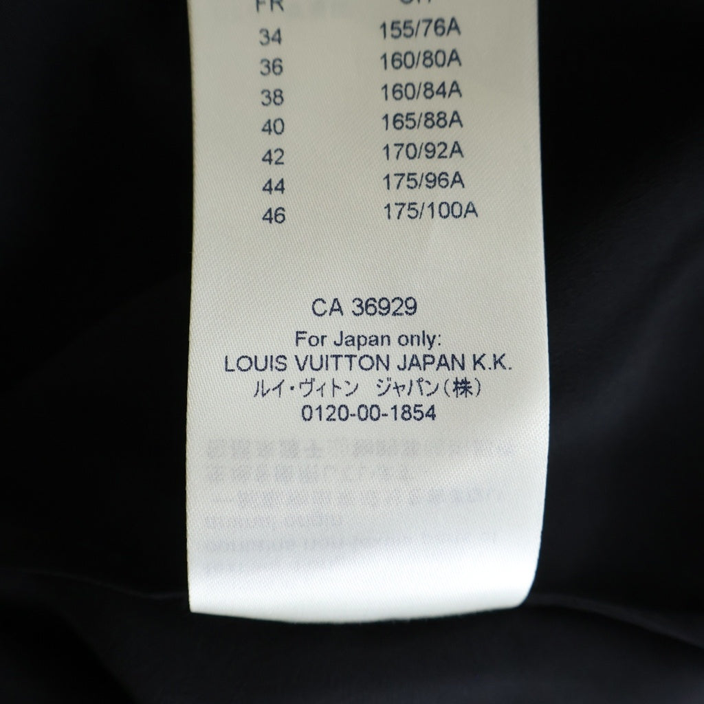 LOUIS VUITTON(ルイヴィトン) スキッパー ブラウス ボウタイ フリル シルク ブラック RW201W 34サイズ レディース
