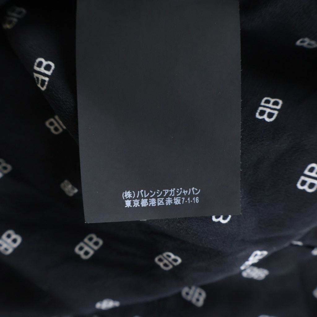BALENCIAGA(バレンシアガ) BBロゴ ボウタイ ブラウス シルク ブラック 34サイズ レディース