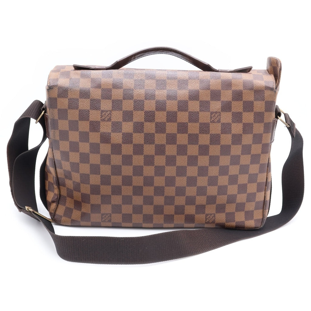 LOUIS VUITTON(ルイヴィトン) ダミエ ブロードウェイ ショルダーバッグ ブラウン レザー×PVC N42270 ゴールド金具 レディース