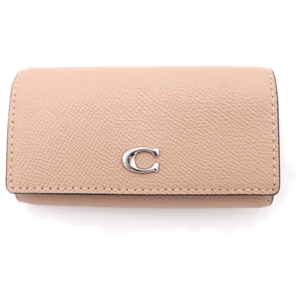 COACH(コーチ) 6リング キーケース クロスグレインレザー バフ CH799 LHWFT