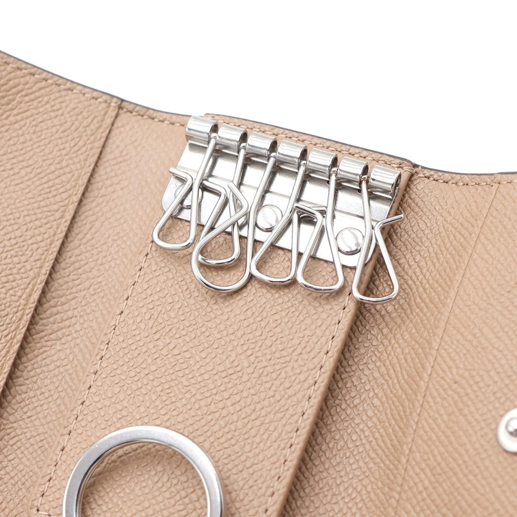 COACH(コーチ) 6リング キーケース クロスグレインレザー バフ CH799 LHWFT