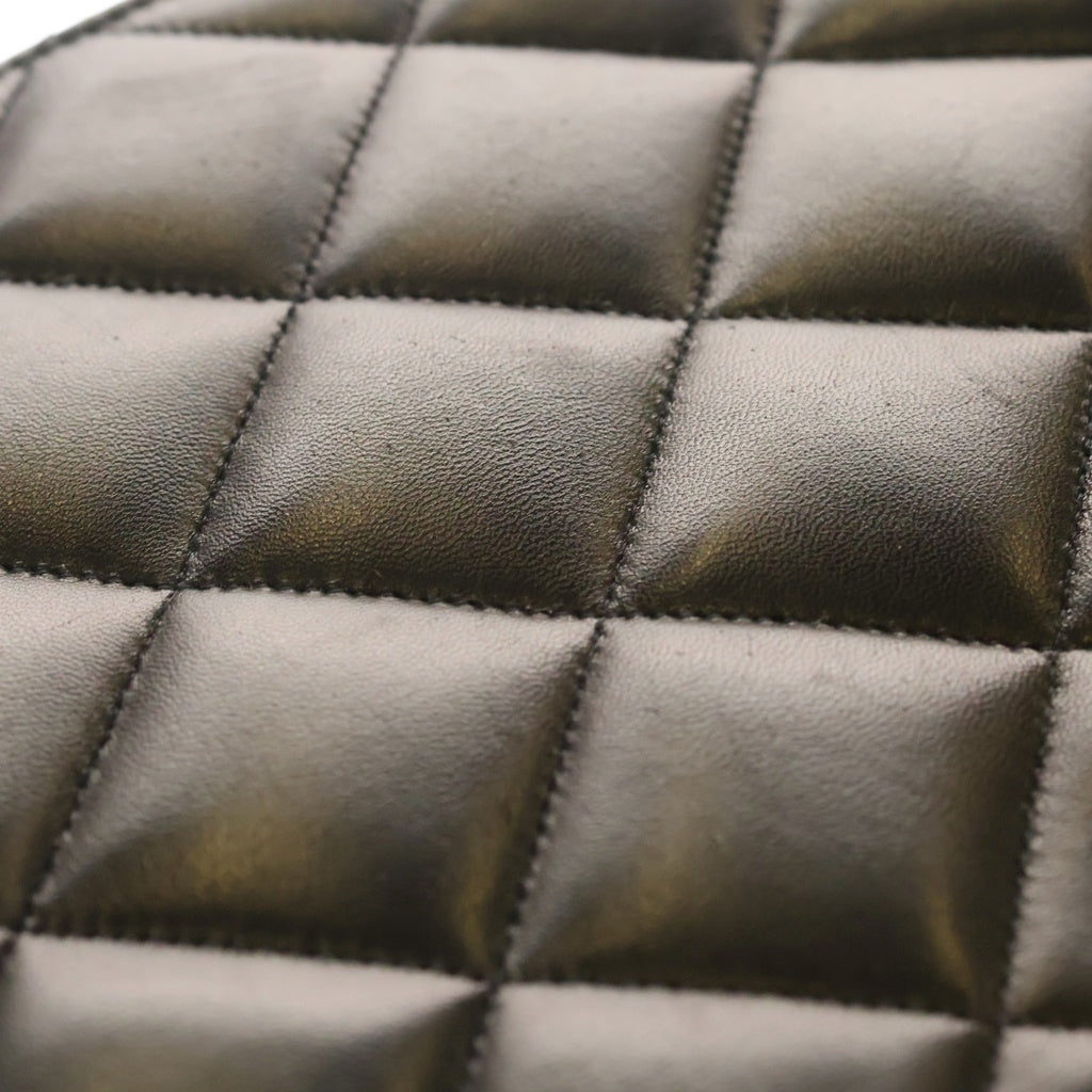 CHANEL(シャネル) マトラッセ デカココマーク ブリーフケース ビジネスバック ゴールド金具 ラムスキン ブラック レディース