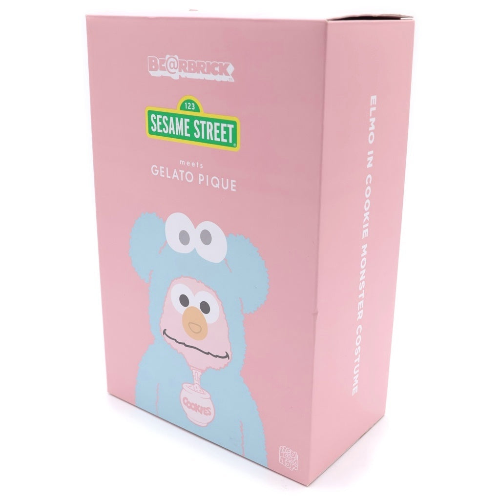 BE@RBRICK(ベアブリック) ×SESAME STREET×GELATO PIQUE エルモ 400% フィギュア ブルー/ピンク