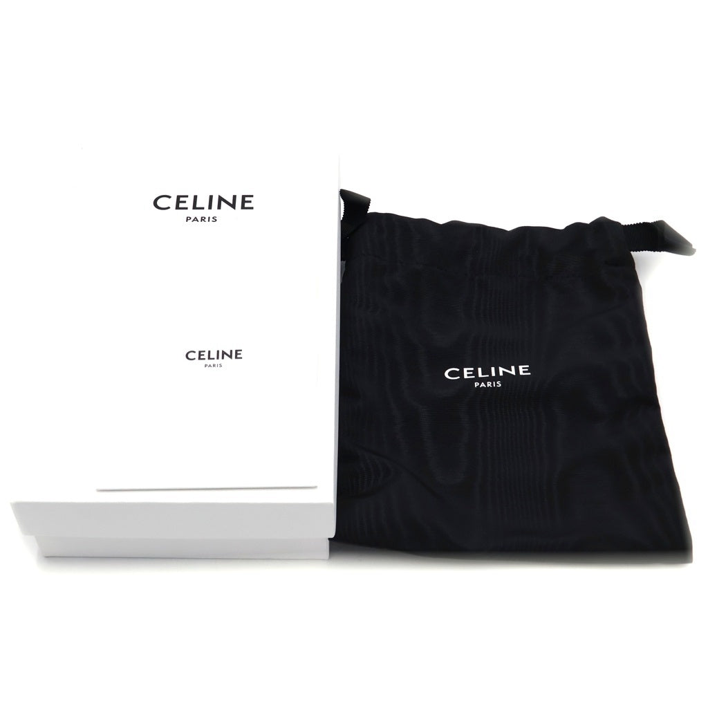 CELINE(セリーヌ) トリオンフ PVC レザー ゴールド金具 フォンポーチ モバイルポーチ ショルダーバッグ ブラウン レディース