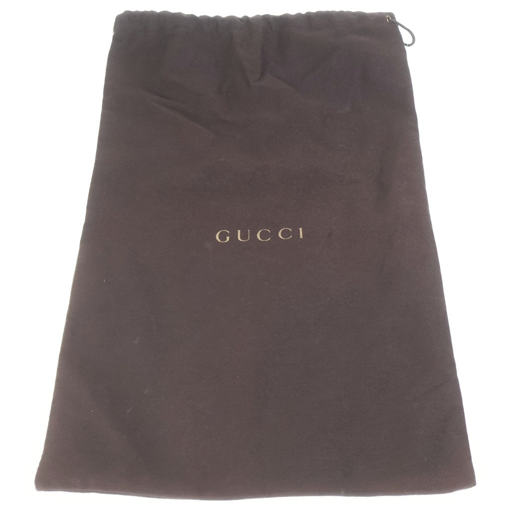 GUCCI(グッチ) シェリーライン GGエンボスレザー フラットシューズ パンプス ブラック レディース