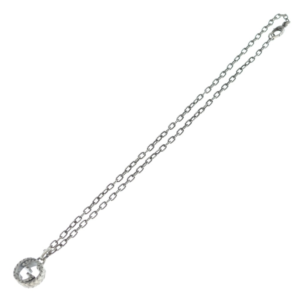 GUCCI(グッチ) インターロッキングG ペンダント ネックレス チェーン シルバー 455307 レディース