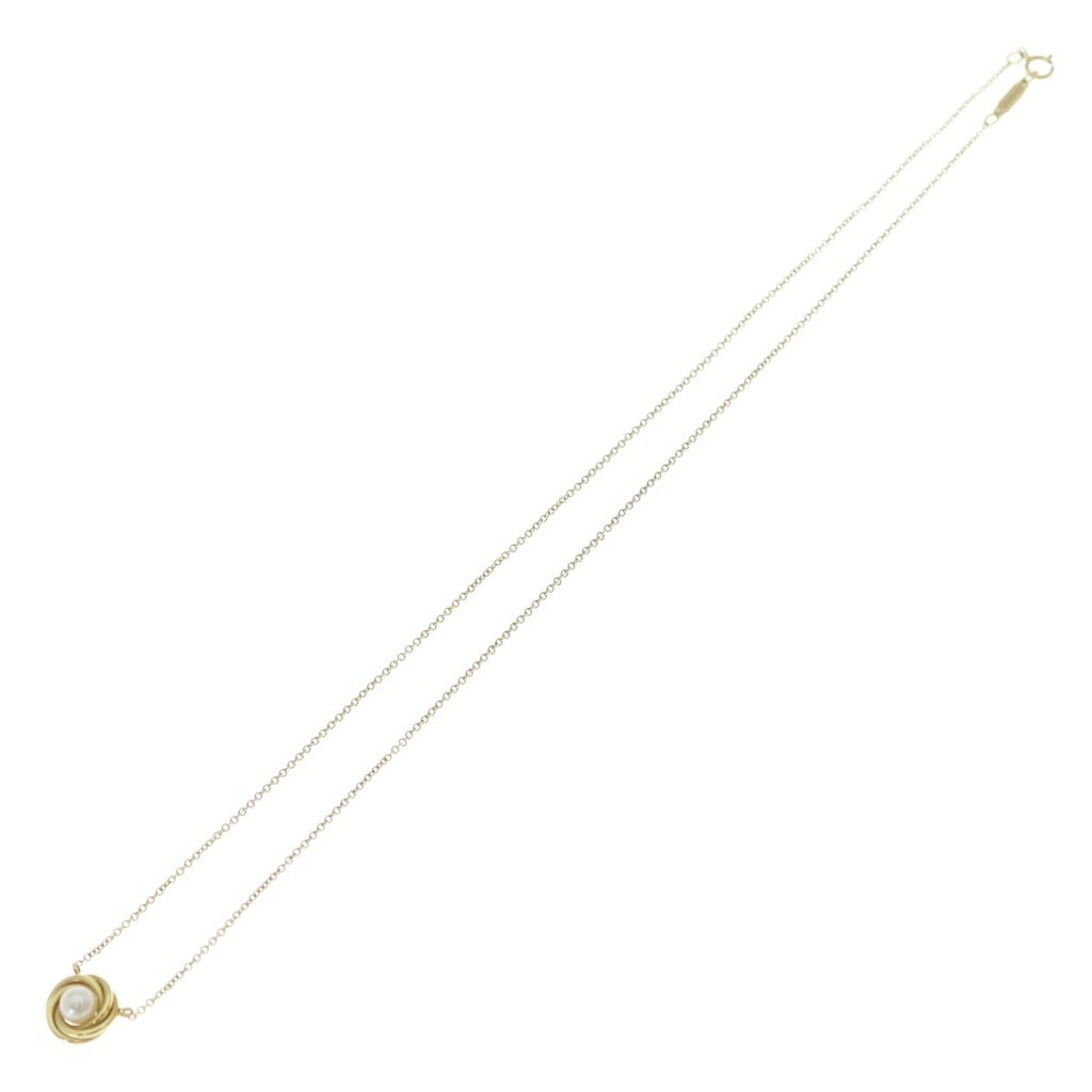 TIFFANY & Co.(ティファニー) パールネックレス ペンダント チェーン イエローゴールド Au750 レディース