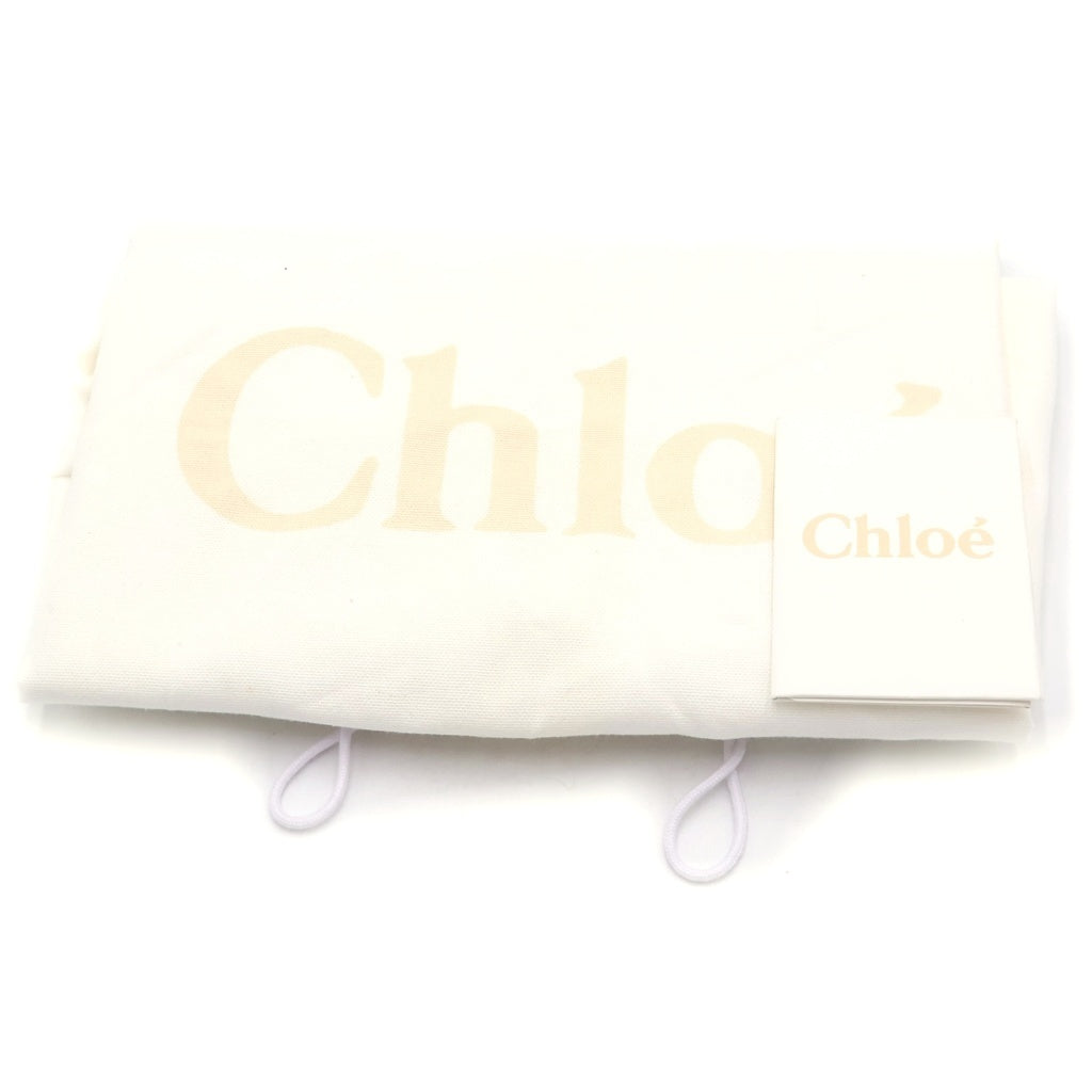 Chloe(クロエ) ウッディ ミディアム トートバッグ ハンドバッグ ブラウン レザー レディース