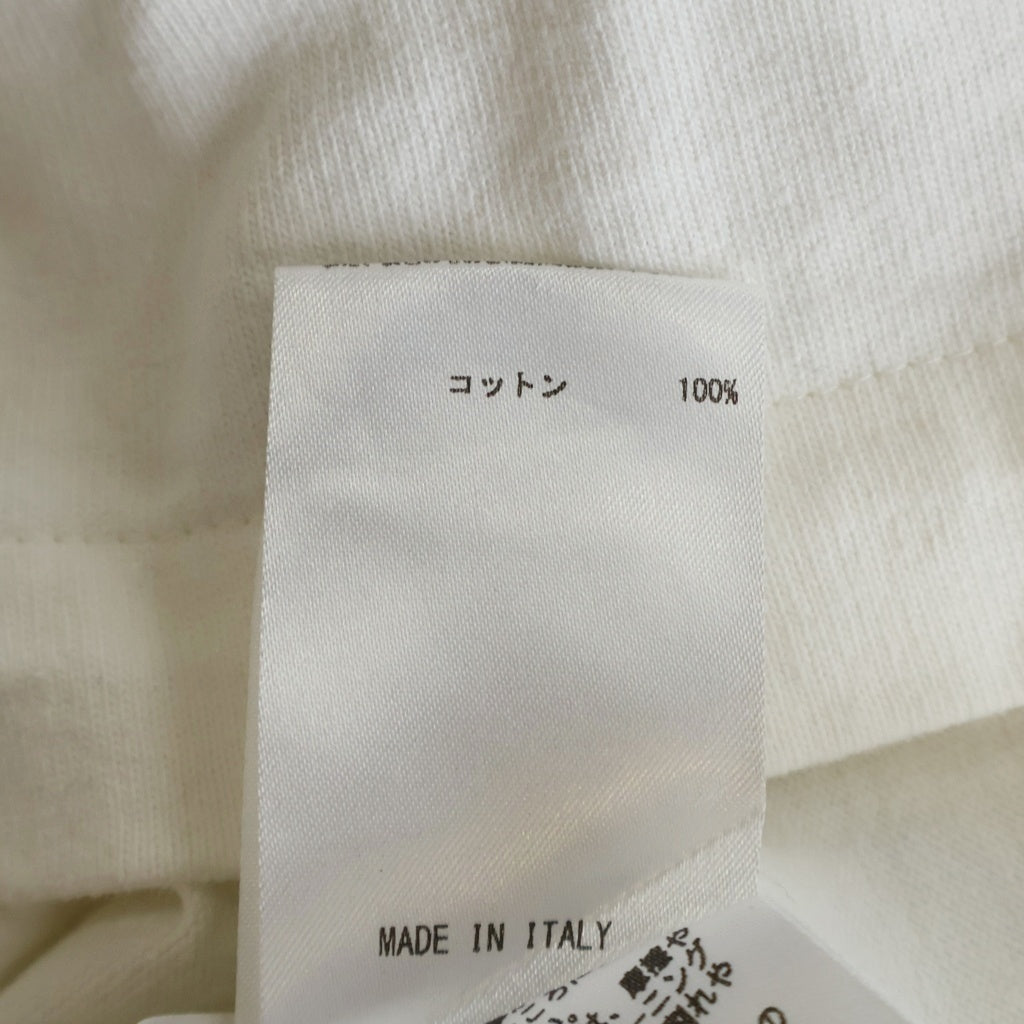 JIL SANDER(ジルサンダー) フロントロゴプリント クルーネック半袖Tシャツカットソー コットン ホワイト KK JM ZI 0008