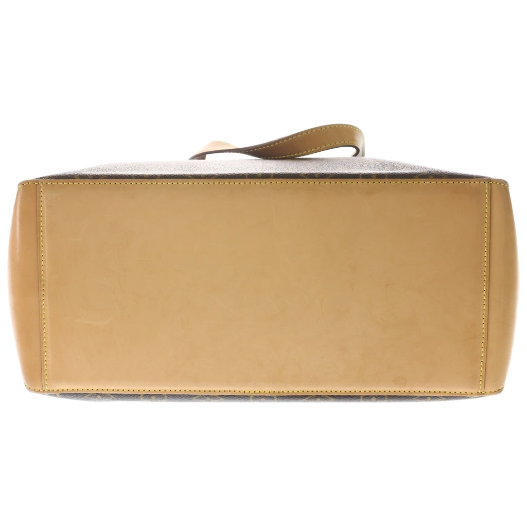 LOUIS VUITTON(ルイヴィトン) モノグラム カバ・メゾ トートバッグ ハンドバッグ ブラウン レザー×PVC M51151 ゴールド金具