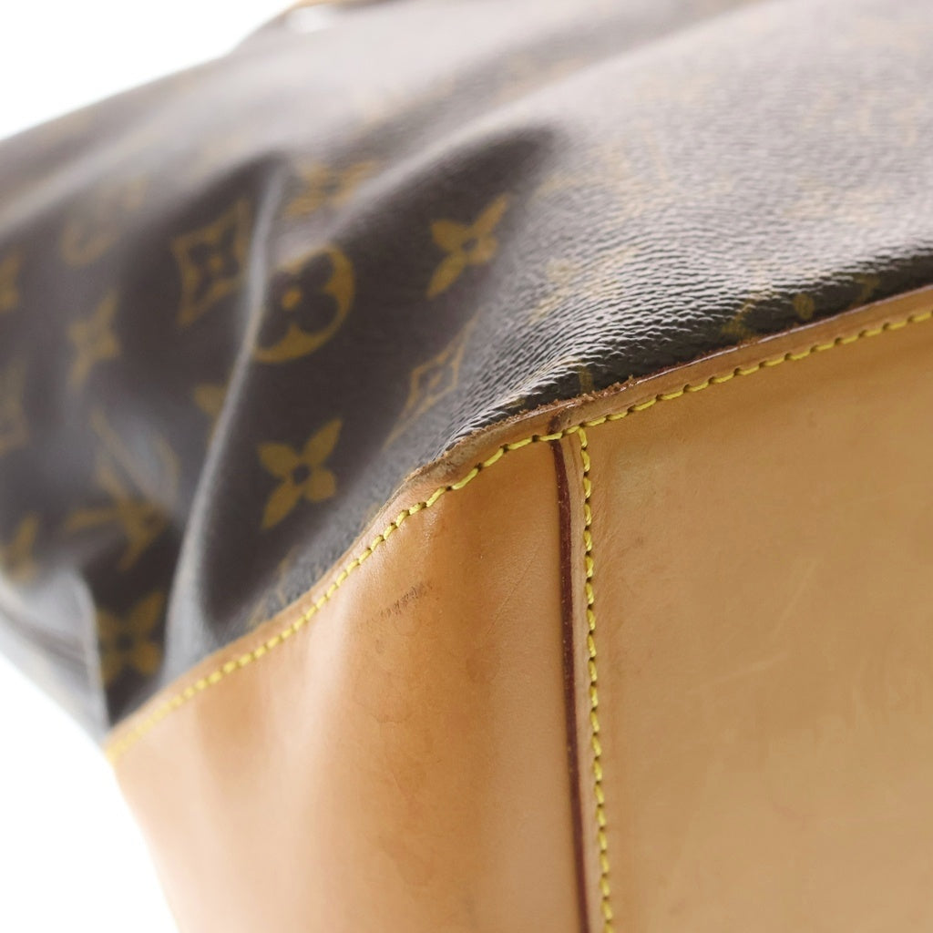 LOUIS VUITTON(ルイヴィトン) モノグラム カバ・メゾ トートバッグ ハンドバッグ ブラウン レザー×PVC M51151 ゴールド金具