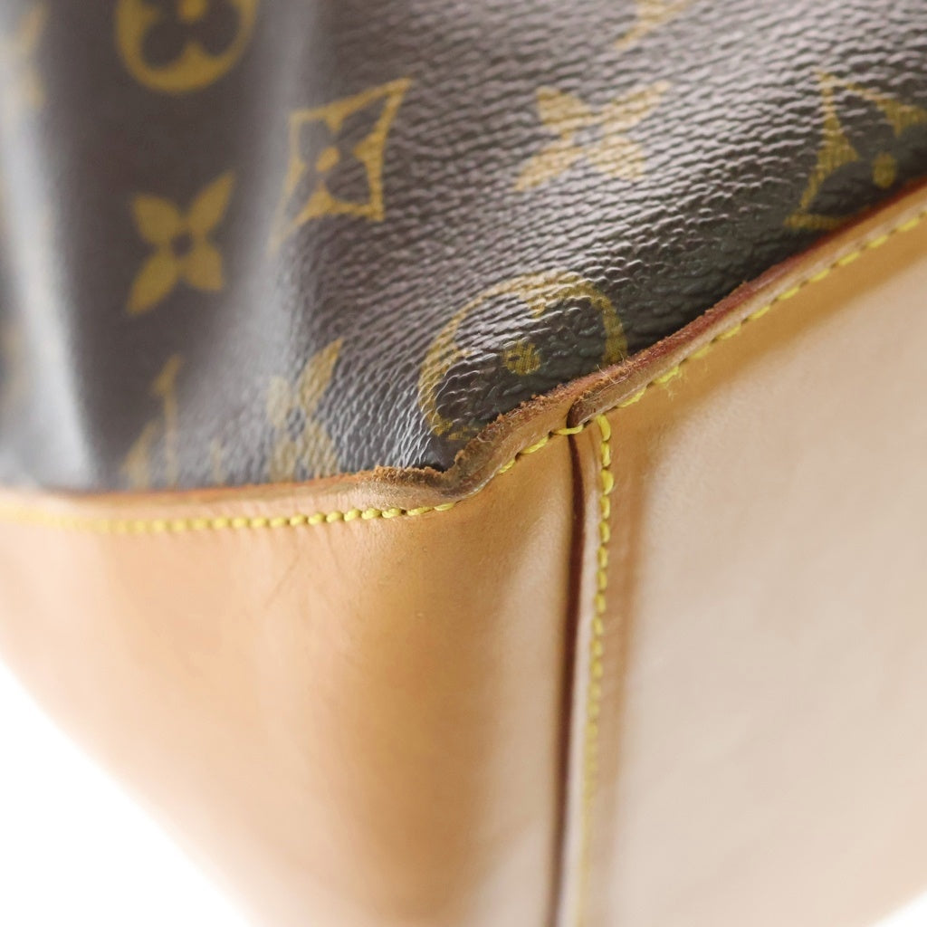 LOUIS VUITTON(ルイヴィトン) モノグラム カバ・メゾ トートバッグ ハンドバッグ ブラウン レザー×PVC M51151 ゴールド金具