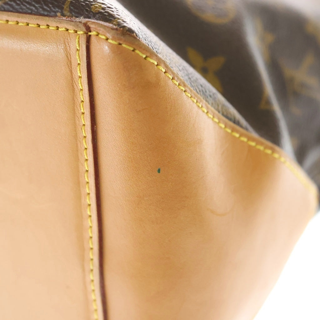 LOUIS VUITTON(ルイヴィトン) モノグラム カバ・メゾ トートバッグ ハンドバッグ ブラウン レザー×PVC M51151 ゴールド金具