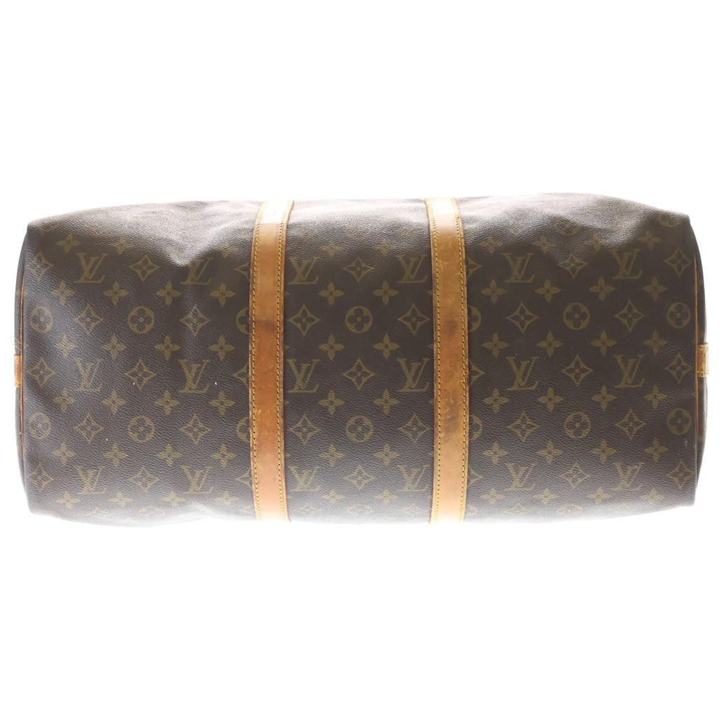 LOUIS VUITTON(ルイヴィトン) モノグラム キーポルバンドリエール50 2WAYハンドバッグ ボストンバッグ トラベルバッグ ショルダーバッグ ブラウン レザー×PVC M41416 ゴールド金具