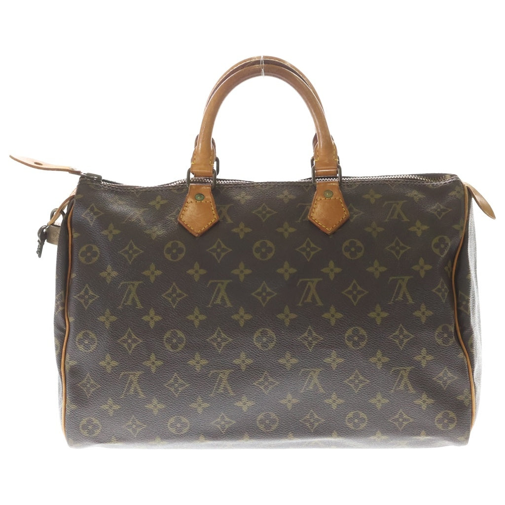 LOUIS VUITTON(ルイヴィトン) モノグラム スピーディ40 ハンドバッグ ボストンバッグ ブラウン レザー×PVC M41522 ゴールド金具 レディース