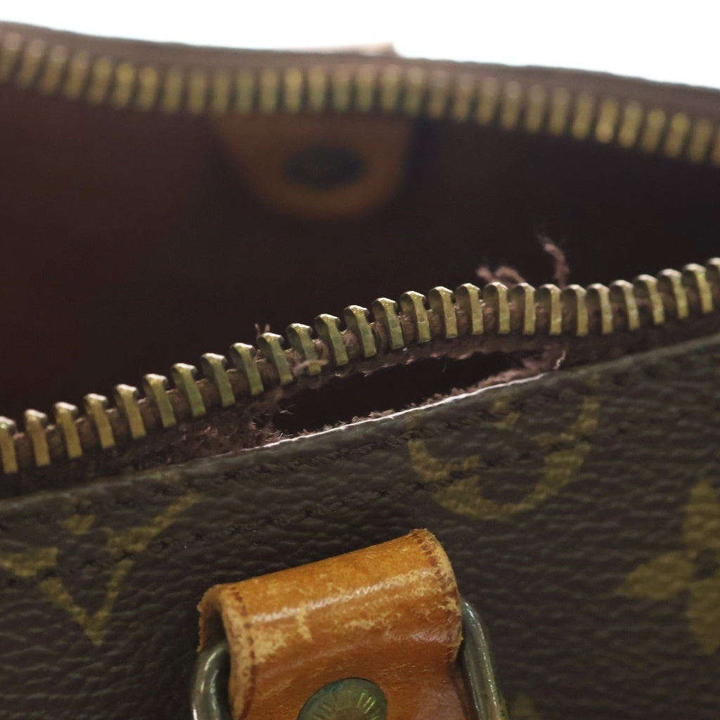LOUIS VUITTON(ルイヴィトン) モノグラム スピーディ40 ハンドバッグ ボストンバッグ ブラウン レザー×PVC M41522 ゴールド金具 レディース