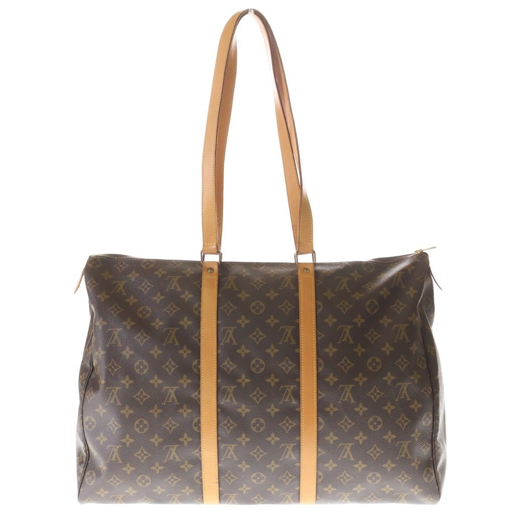 LOUIS VUITTON(ルイヴィトン) モノグラム フラネリー50 ボストンバッグ ハンドバッグ トラベルバッグ ブラウン レザー×PVC M51116 ゴールド金具 レディース