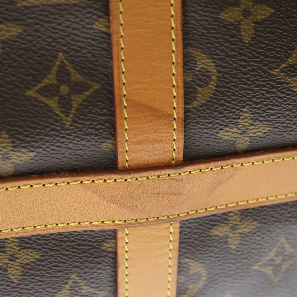 LOUIS VUITTON(ルイヴィトン) モノグラム フラネリー50 ボストンバッグ ハンドバッグ トラベルバッグ ブラウン レザー×PVC M51116 ゴールド金具 レディース