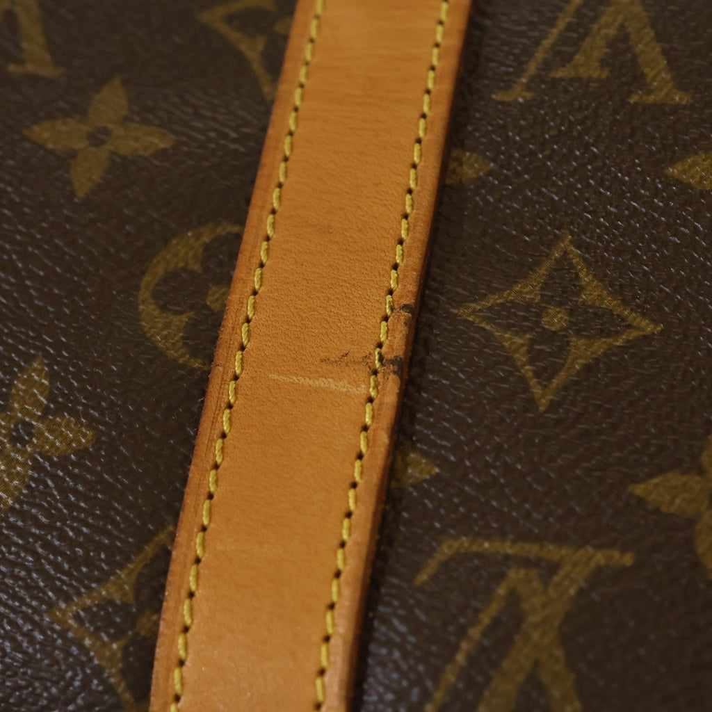 LOUIS VUITTON(ルイヴィトン) モノグラム フラネリー50 ボストンバッグ ハンドバッグ トラベルバッグ ブラウン レザー×PVC M51116 ゴールド金具 レディース