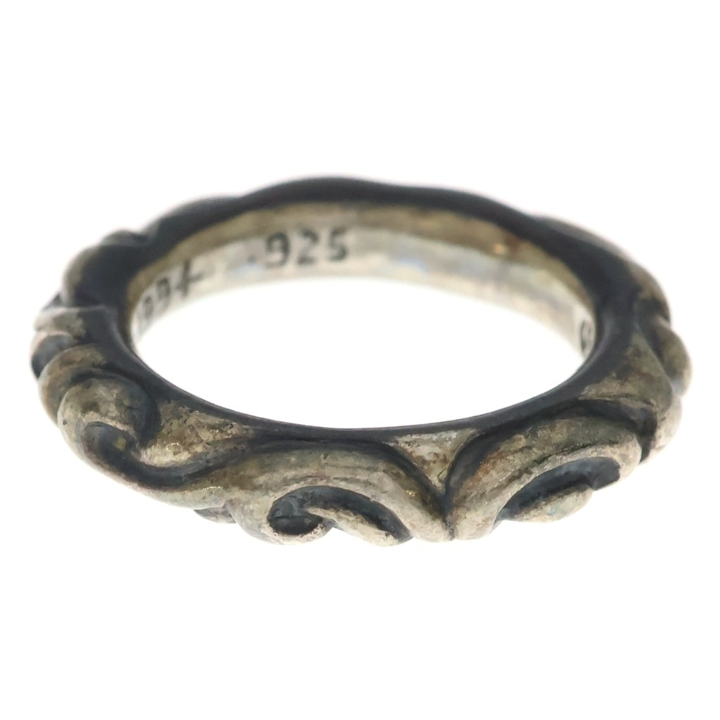 CHROME HEARTS(クロムハーツ) SCRL BAND スクロールバンド リング シルバー #15 BCA351