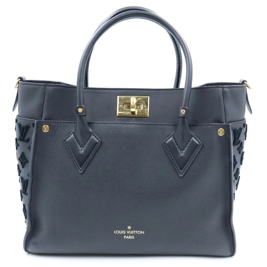 LOUIS VUITTON(ルイヴィトン) オンマイサイドMM ハンドバッグ ノワール レザー M53826 レディース