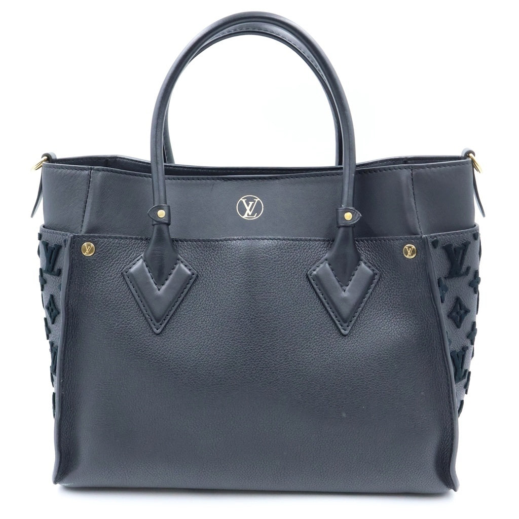 LOUIS VUITTON(ルイヴィトン) オンマイサイドMM ハンドバッグ ノワール レザー M53826 レディース