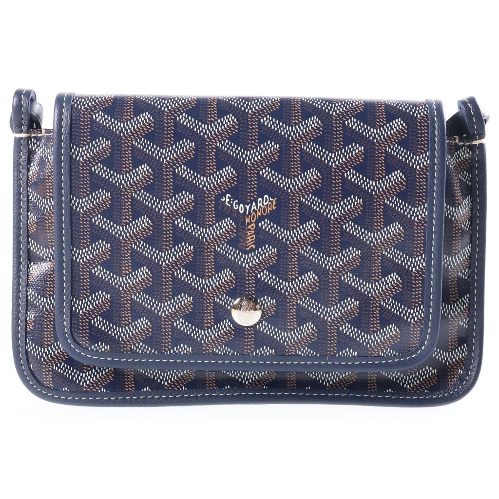 GOYARD(ゴヤール) プリュメ ポーチウォレット ショルダーバッグ ミニバッグ ネイビー ブルー レザー レディース