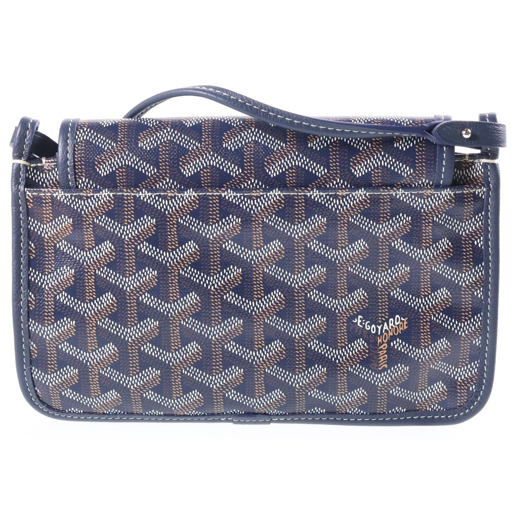 GOYARD(ゴヤール) プリュメ ポーチウォレット ショルダーバッグ ミニバッグ ネイビー ブルー レザー レディース