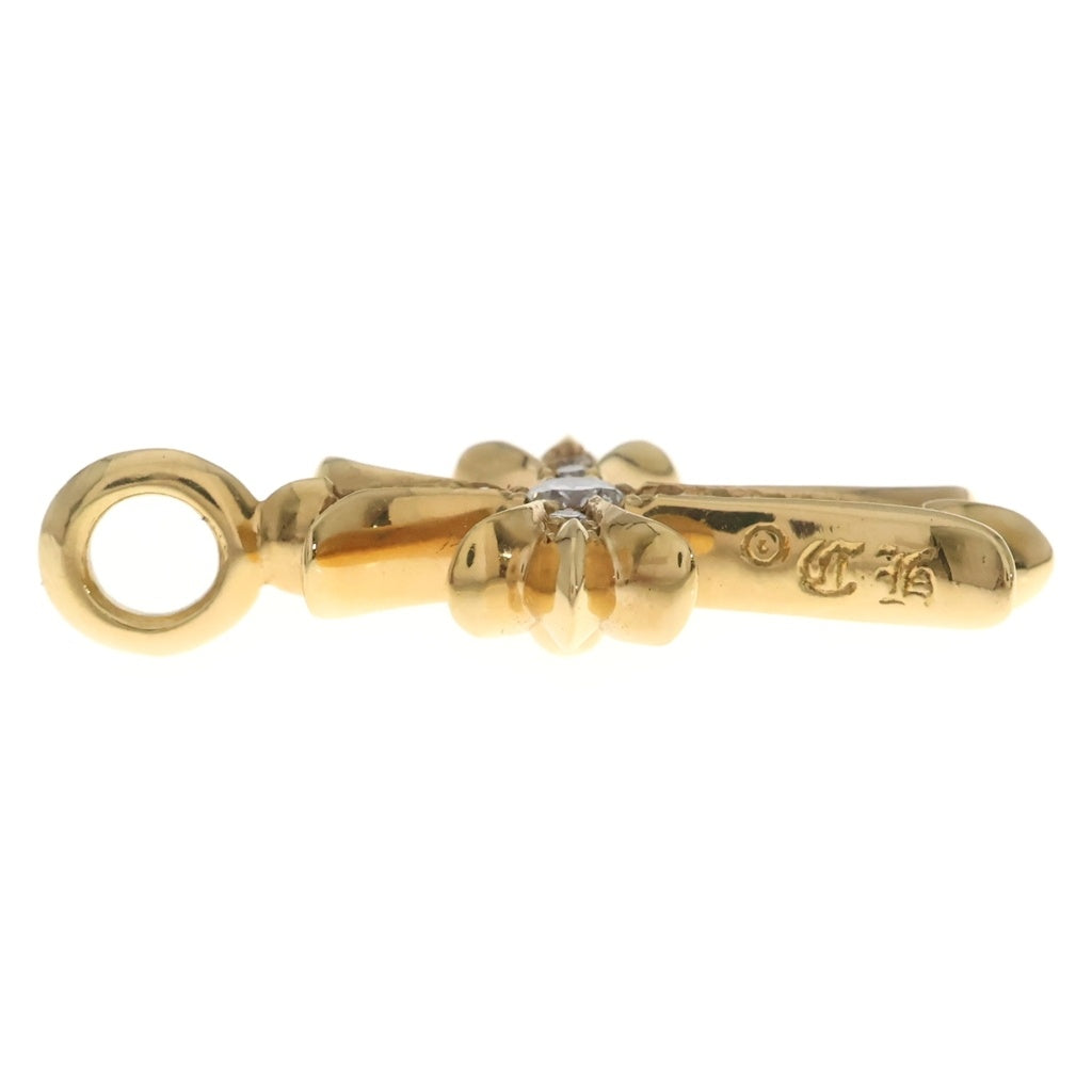 CHROME HEARTS(クロムハーツ) 22K TNY CRSF P/DIA タイニーファットクロス PAVEダイヤ ペンダントトップ ゴールドBCA033
