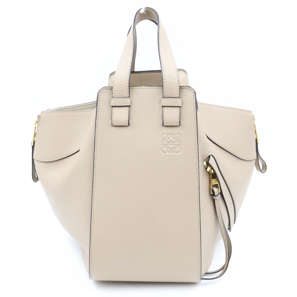 LOEWE(ロエベ) ハンモック スモール 2WAYハンドバッグ ショルダーバッグ ベージュ レザー ゴールド金具 レディース
