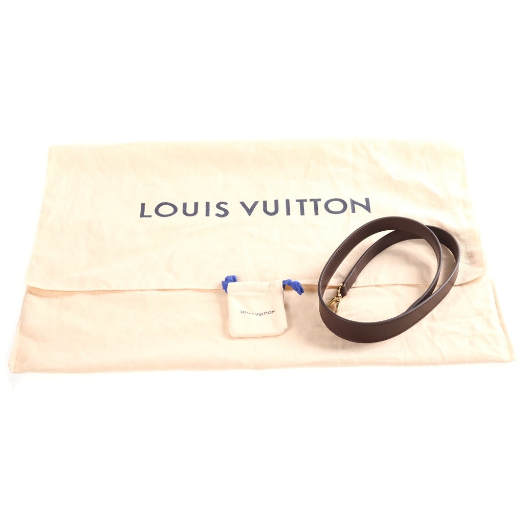 LOUIS VUITTON(ルイヴィトン) ダミエ ノルマンディー マグノリア 2WAYハンドバッグ ショルダーバッグ ブラウン×ピンク レザー×PVC N41488 ゴールド金具 レディース