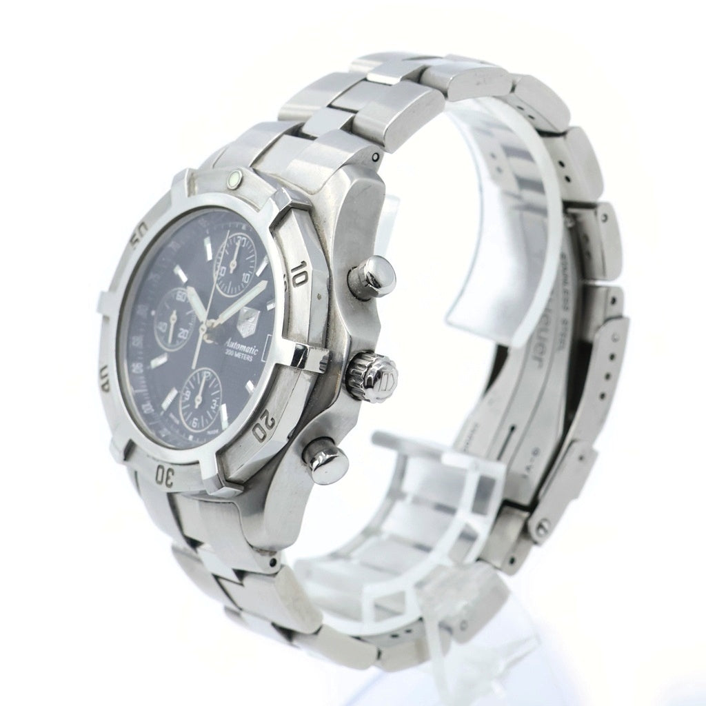 TAG HEUER(タグホイヤー) エクスクルーシブ クロノグラフ 黒文字盤 SS/AT ステンレス 自動巻き 腕時計 CN2111