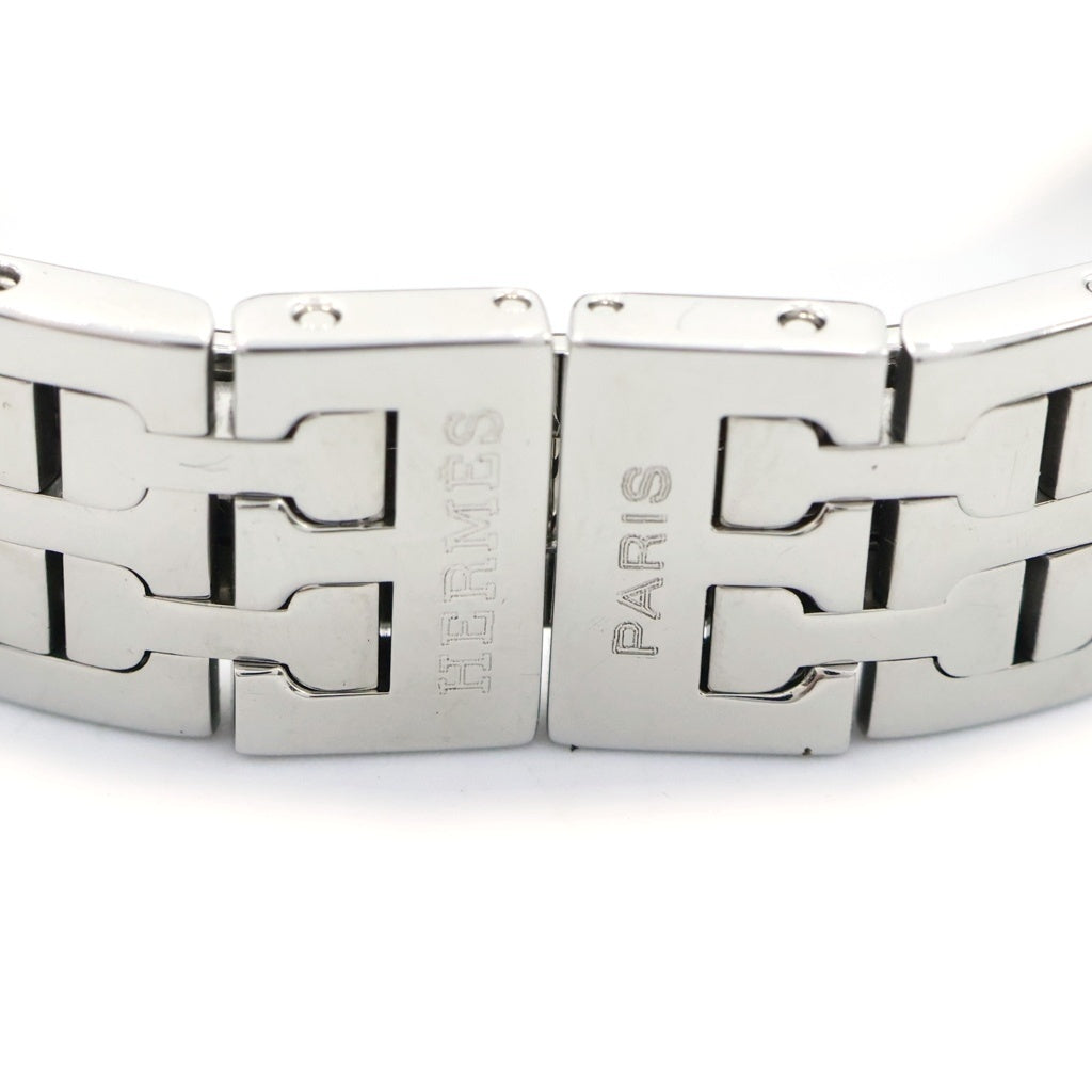 HERMES(エルメス) Hウォッチ アイボリー文字盤 SS/QZ ステンレス クォーツ 腕時計 HH1.210